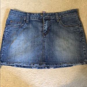 2 for $10!! Distressed denim skirt